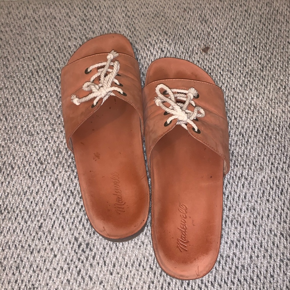 Madewell Spiced Rose Soft Footbed Sandal Slip Ons